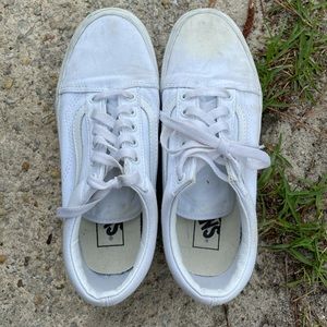 White Platform Vans